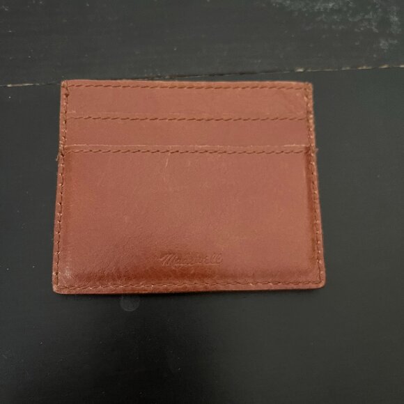 Madewell Leather Cognac Card Holder - Picture 1 of 2